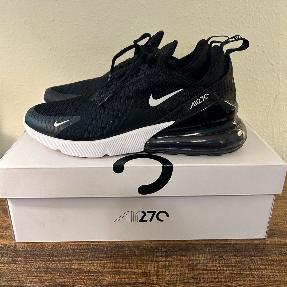 Nike Black and White Air Max 270 Sneakers